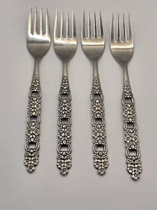 Oneida VIOLA Salad Forks Set of 4 - Picture 1 of 2