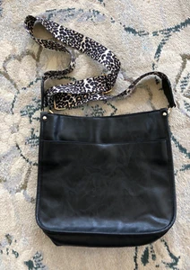 Black Crossbody Bag Hobo Handbags Strap Shoulder - Picture 1 of 12
