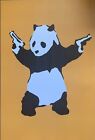 Banksy Panda With Guns Poster 24 X 36