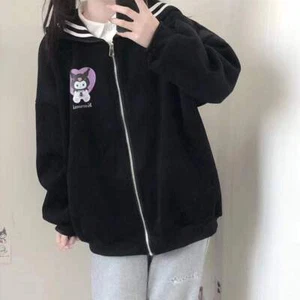 My Melody Kuromi Cinnamoroll JK Uniform Fleece Sweatshirt  Girl Contume - Picture 1 of 10