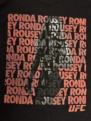 Vintage Official UFC ronda rousey T-Shirt Men XL Black - Image 1 of 2