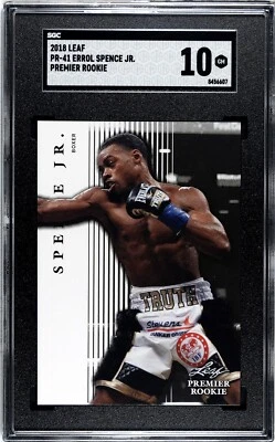 2018 ERROL SPENCE JR. LEAF BOXING RC ROOKIE CARD SGC 10 Very Low POP!! - Image 1 of 2