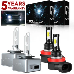 Faro delantero HID blanco haz bajo + bombillas antiniebla LED para Kia Cadenza 2014-2016 - Imagen 1 de 15