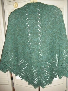 DAMEN SCHAL HANDGESTRICKT MERINO/ALPAKA NEU USA - Bild 1 von 6