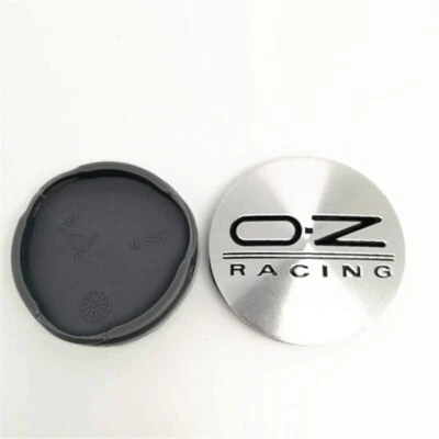4x 55mm OZ Racing Nabendeckel Felgendeckel Chrom/Schwarz M582 für Ultraleggera - Bild 1 von 2