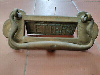 Vintage Brass Letter Box And Door Knocker • 20£