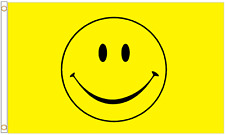 Happy Face Emoji Polyester Flag - Choice of Sizes