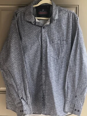 Мужская хлопковая рубашка Monte Carlo с длинным рукавом на пуговицах деловая 46 см 16 вырез - Изображение 1 из 4