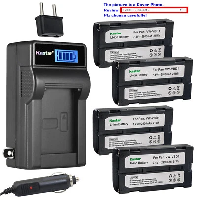 Cargador de CA Kastar Batería LCD para RCA PRO V730 PRO V741 PRO V742 BDC-46 BDC58 Foto 1 de 4