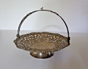 Rare Antique  Chinese Silver Fruit Basket / Tray Hand Made - Signed - Picture 1 of 21