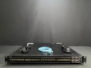 Dell Force10 S4810P-AC 48 Port SFP 10G 4 QSFP 40G 2x PSU -Same Day Shipping - Picture 1 of 5