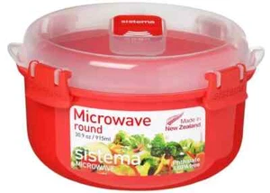 Sistema 915 ml Microondas Tazón Redondo - Contenedor de Alimentos Libre de BPA - Imagen 1 de 6
