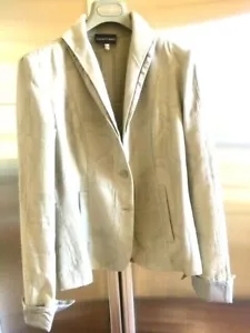 Armani Display Model 100% Cotton Jacket w/ Accent Collar & Cuffs $145. - Picture 1 of 4