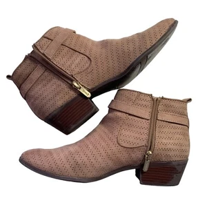 Circus by Sam Edelman Damen-Stiefeletten Größe 8,5 braun Wildleder Reißverschluss Booties 8 1/2 - Bild 1 von 17