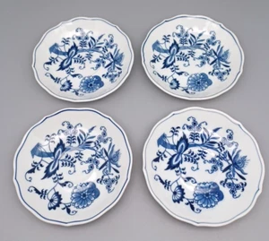 Blue Danube Blue Onion Pattern Box Stamp, 4 saucers, 5 3/8 inch - Picture 1 of 5