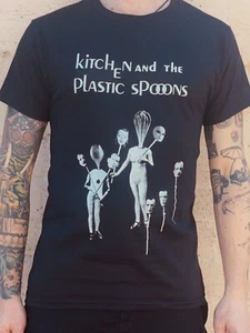 Kitchen and the Plastic Spoons band shirt punk post punk goth dark wave PIL - Picture 1 of 1