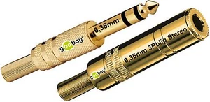 Lötversion goobay ® 6,35 mm Klinken Stecker & Klinke Kupplung Buche z. Löten 6,3 - Bild 1 von 1