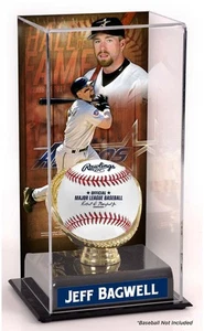 Jeff Bagwell Houston Astros Hall of Fame Sublimated Display Case with Image - Picture 1 of 1