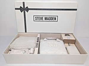 Steve Madden BBABI Geschenkset Vanille Umhängetasche Tasche Geldbörse Träger Schal - Bild 1 von 13