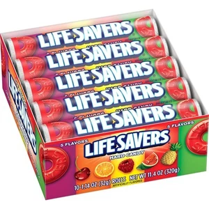 Life Savers Five Flavors Hard Candy, 1.14 Ounce (Pack of 2), total 20 count - Picture 1 of 2