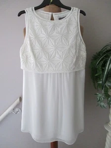 MINT VELVET WHITE DRESS SIZE 10 - Picture 1 of 4