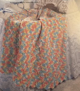 CROCHET Afghan Collector Series ~Waltzing Arrows Afghan~PATTERN Only~ - Picture 1 of 2