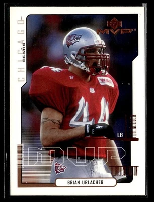 2000 Upper Deck MVP #192 Brian Urlacher Silver Script RC Card - Image 1 of 2