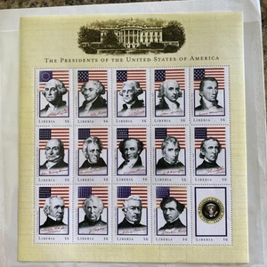 American Presidents 3 Sheets - 43 Stamps MNH - Picture 1 of 4