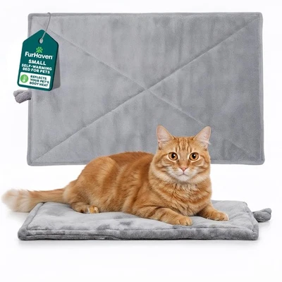 FurHaven ThermaNAP Alfombrilla Autocalentable para Gatos, Cama para Perros para Cajas con Autocalentamiento Foto 1 de 4