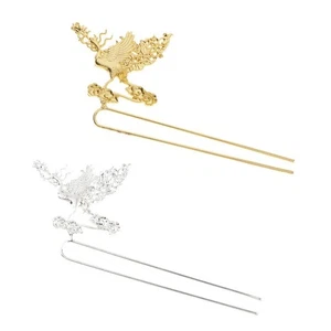 Antique Phoenix Alloy Hair Pin Sticks Chinese Hair Clip DIY Hair Accs - Picture 1 of 8