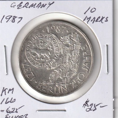 Germany 1987 10 Marks - Image 1 of 2