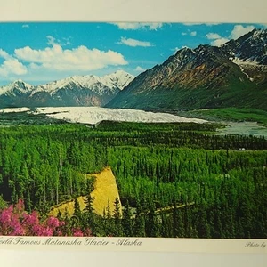 Alaska Matanuska Glacier Spectacular View Glenn Highway Continental Postcard - Picture 1 of 3