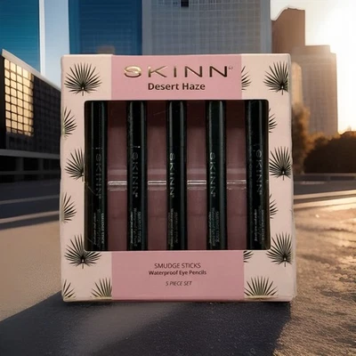 SKINN Smudge Stick Waterproof Eye Pencil ‘DESERT HAZE’ 5-Piece Set ~ NIB - Image 1 of 4