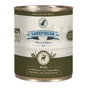LAKEFIELDS MANUFAKTUR 6x 800g Nassfutter MENÜ WILD 59% Fleischanteil für Hunde - Bild 1 von 2