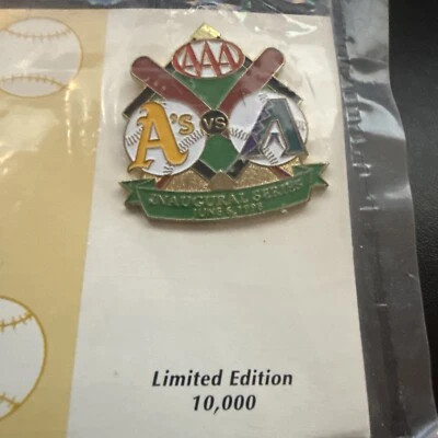 Arizona Diamondbacks Oakland A's Inaugural Series June 6 1998 MLB Pin /10000 - Image 1 of 2