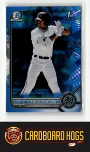 2022 Bowman Sapphire Edition #BCP-3 Kahlil Watson Marlins Sapphire 1st Bowman - Picture 1 of 2