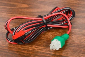 13.8 VOLT DC POWER CORD DOUBLE FUSED ANDERSON POWER POLE 6 pin MOLEX 12V CABLE - Zdjęcie 1 z 3