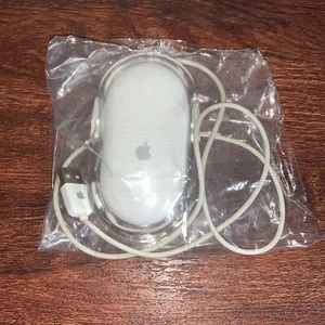 Apple Pro Mouse - Clear/White USB Optical - Vintage Working Good Condition - Picture 1 of 3