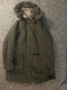 Apt. 9 Women's Warm Parka Jacket with Faux Fur Hood - Picture 1 of 3