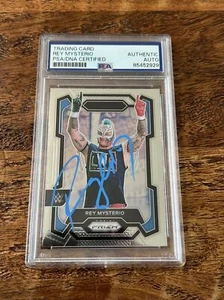 Rey Mysterio IP Signed Prizm Card Psa Dna Coa Slab Autographed WWE LWO - Picture 1 of 2