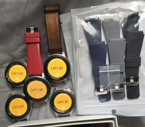 Lot of 5 Samsung sm-r800 Watches 46mm Smartwatch. (5) 3 pack watchbands 5 Charg - Zdjęcie 1 z 6