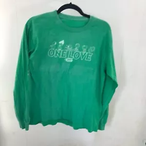 Raising Cane's green Peanuts long sleeve crew member t-shirt size M - Picture 1 of 2
