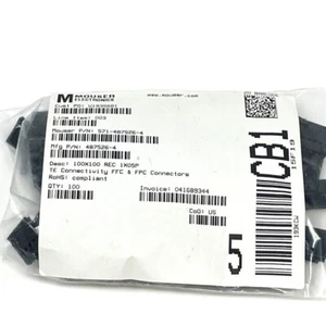 100 pcs TE Connectivity 487526-4 FFC FPC Connector Housing 5 Position 2.54 mm - Picture 1 of 5