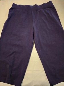 Croft & Barrow dunkelblaue Caprihose zum Überziehen "Skimmer", Größe M - Bild 1 von 4