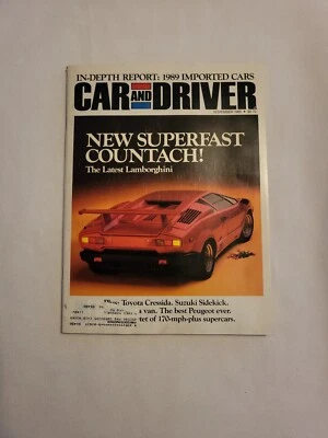 1988 November, Car and Driver Magazine, New Superfast Countach, (CP383) - Image 1 of 3