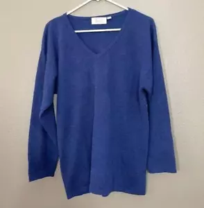 Hennes Collection by H&M Size 38/40 Adult V-Neck Sweater Lambswool Angora Blend - Picture 1 of 5