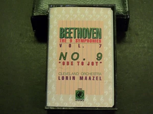 Beethoven The 9 Symphonies Vol. 7 Lorin Maazel Cleveland Orchestra Cassette - Picture 1 of 6