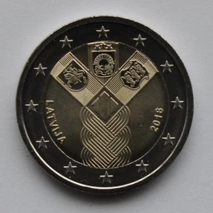 LATVIA - 2 € Euro common commemorative coin 2018 - Baltic states 100 UNC - Picture 1 of 1