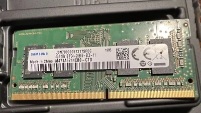 SAMSUNG 4GB RAM 1Rx16 PC4- 2666V-SC0 - 11 - M471A5244CB0 - HP - PN:L02854 - 971 - Image 1 of 3