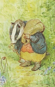 Postcard Beatrix Potter "The Tale of Mr. Tod" 1912 Tommy Brock the Badger MINT - Picture 1 of 1